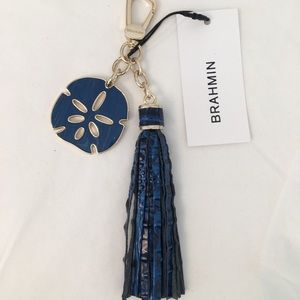Brahmin Sapphire Sand Dollar Tassel NWT